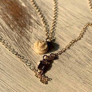Genuine Elephant Ivory 14K GF Necklace
